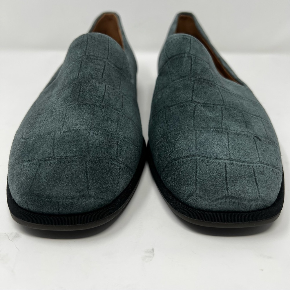 Vionic Textured Blue Loafers - Picture 4 of 10